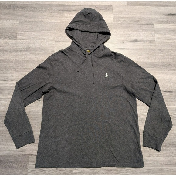 Polo Ralph Lauren Other - Polo Ralph Lauren Men's Charcoal Gray Pullover Lightweight Hoodie Size XL